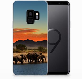 B2Ctelecom TPU Siliconen Backcover Samsung Galaxy S9 Olifanten