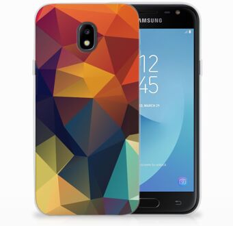 B2Ctelecom TPU Siliconen Backcover Samsung J3 2017 Design Polygon Color