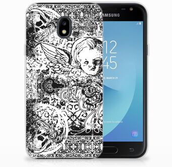 B2Ctelecom TPU Siliconen Backcover Samsung J3 2017 Design Skulls Angel