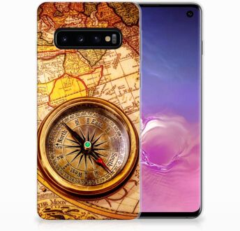 B2Ctelecom TPU Siliconen Bumper Hoesje Samsung Galaxy S10 Design Kompas