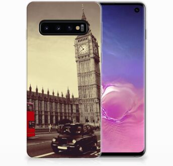 B2Ctelecom TPU Siliconen Bumper Hoesje Samsung Galaxy S10 Design Londen