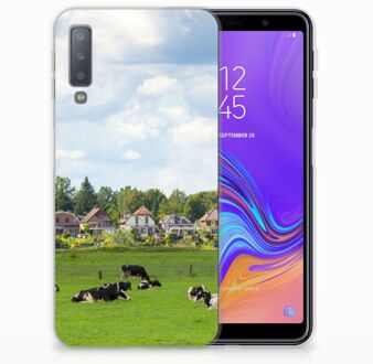 B2Ctelecom TPU Siliconen Case Back Cover Samsung A7 (2018) Koeien