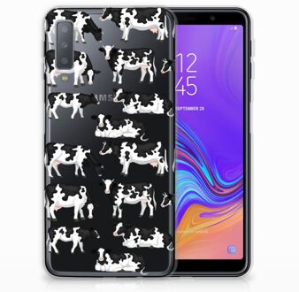 B2Ctelecom TPU Siliconen Case Back Cover Samsung A7 (2018) Koetjes