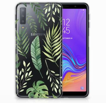 B2Ctelecom TPU Siliconen Case Back Cover Samsung A7 (2018) Leaves