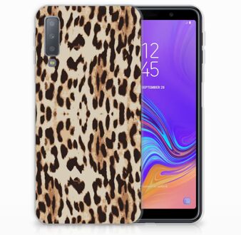 B2Ctelecom TPU Siliconen Case Back Cover Samsung A7 (2018) Leopard