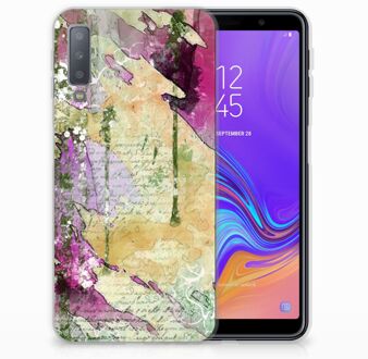 B2Ctelecom TPU Siliconen Case Back Cover Samsung A7 (2018) Letter Painting