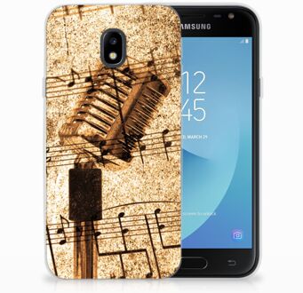 B2Ctelecom TPU Siliconen Case Back Cover Samsung J3 2017 Bladmuziek