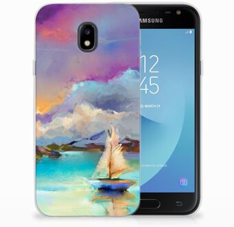 B2Ctelecom TPU Siliconen Case Back Cover Samsung J3 2017 Boat