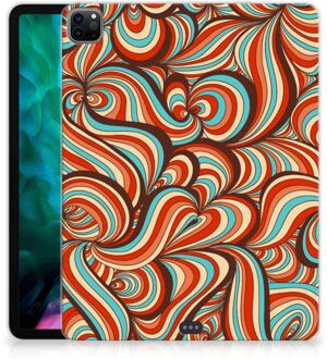 B2Ctelecom TPU Siliconen Hoes iPad Pro 12.9 (2020) | iPad Pro 12.9 (2021) Case Retro met doorzichte zijkanten