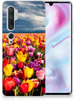 B2Ctelecom TPU Siliconen Hoesje Back Cover Xiaomi Mi Note 10 Pro Tulpen