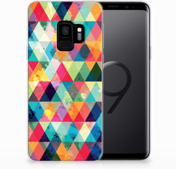 B2Ctelecom TPU-siliconen Hoesje Geruit Samsung Galaxy S9