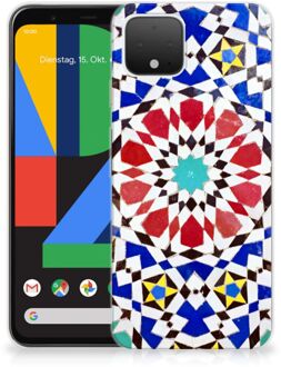 B2Ctelecom TPU Siliconen Hoesje Google Pixel 4 Mozaïek