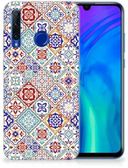 B2Ctelecom TPU Siliconen Hoesje Honor 20 Lite Tiles Color