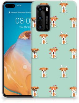 B2Ctelecom TPU Siliconen Hoesje Huawei P40 Telefoon Hoesje Pups