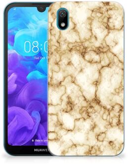 B2Ctelecom TPU Siliconen Hoesje Huawei Y5 (2019) Marmer Goud