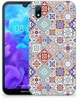 B2Ctelecom TPU Siliconen Hoesje Huawei Y5 (2019) Tiles Color