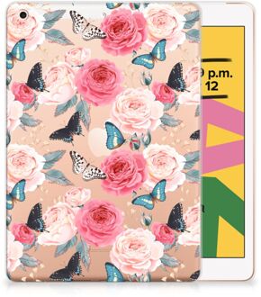 B2Ctelecom TPU Siliconen Hoesje iPad 10.2 (2019) | iPad 10.2 (2020) Butterfly Roses