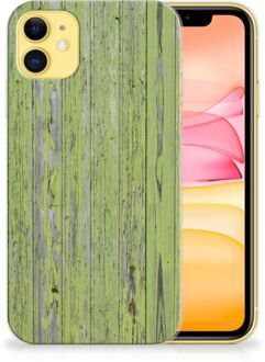 B2Ctelecom TPU Siliconen hoesje iPhone 11 Bumper Hoesje Green Wood