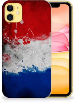 B2Ctelecom TPU Siliconen hoesje iPhone 11 Hoesje Nederlandse Vlag