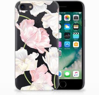 B2Ctelecom TPU siliconen hoesje iPhone 7 | 8 Lovely Flowers