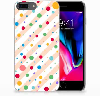 B2Ctelecom TPU Siliconen Hoesje iPhone 7 Plus | 8 Plus Design Dots