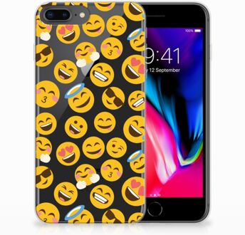 B2Ctelecom TPU Siliconen Hoesje iPhone 7 Plus | 8 Plus Design Emoji