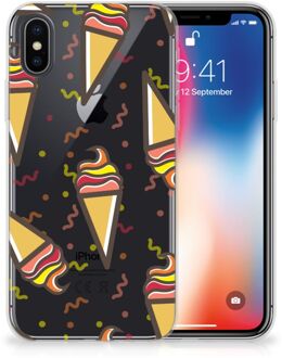 B2Ctelecom TPU-siliconen Hoesje iPhone X/10 | Xs Design Icecream