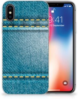 B2Ctelecom TPU-siliconen Hoesje iPhone X/10 | Xs Design Jeans