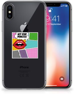 B2Ctelecom TPU Siliconen Hoesje iPhone X/10 | Xs Popart Princess