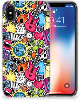 B2Ctelecom TPU Siliconen Hoesje iPhone X/10 | Xs Punk Rock