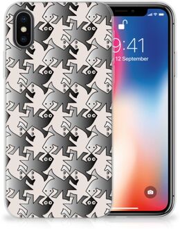 B2Ctelecom TPU Siliconen Hoesje iPhone X/10 | Xs Salamander Grey