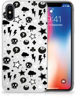 B2Ctelecom TPU Siliconen Hoesje iPhone X/10 | Xs Silver Punk