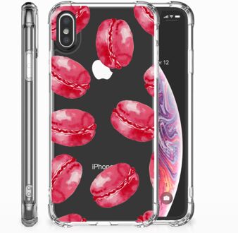 B2Ctelecom TPU-Siliconen Hoesje iPhone X | Xs Design Pink Macarons