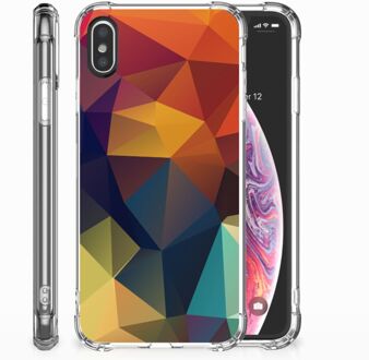 B2Ctelecom TPU-Siliconen Hoesje iPhone X | Xs Design Polygon Color