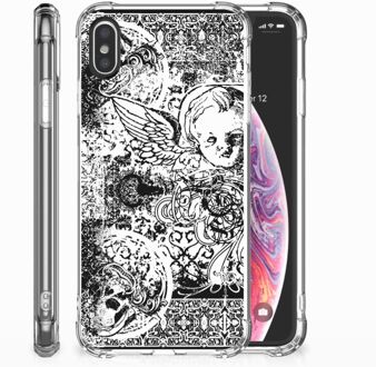 B2Ctelecom TPU-Siliconen Hoesje iPhone X | Xs Design Skulls Angel