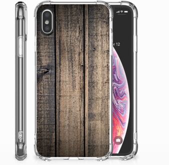 B2Ctelecom TPU-Siliconen Hoesje iPhone X | Xs Design Steigerhout