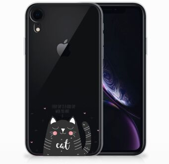 B2Ctelecom TPU-siliconen Hoesje iPhone Xr Design  Cat Good Day