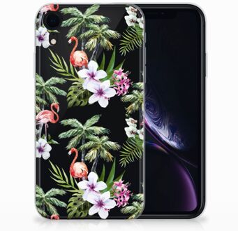 B2Ctelecom TPU-siliconen Hoesje iPhone Xr Design  Flamingo Palms