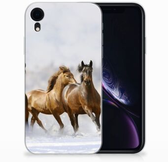 B2Ctelecom TPU-siliconen Hoesje iPhone Xr Paarden