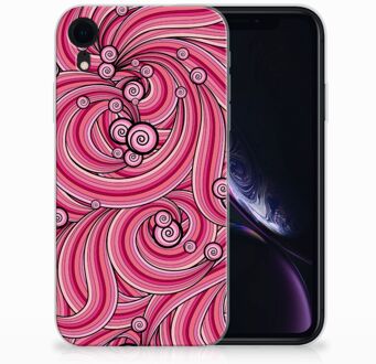 B2Ctelecom TPU-siliconen Hoesje iPhone Xr Swirl Pink