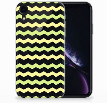 B2Ctelecom TPU-siliconen Hoesje iPhone Xr Waves Yellow