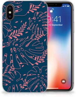 B2Ctelecom TPU-siliconen Hoesje iPhone Xs | X/10 Design Palm Leaves