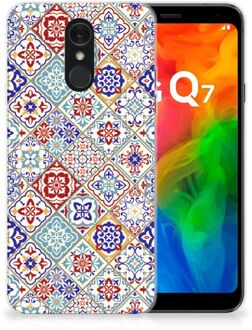 B2Ctelecom TPU Siliconen Hoesje LG Q7 Tiles Color