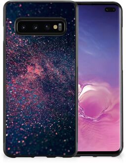 B2Ctelecom TPU Siliconen Hoesje met Foto Samsung Galaxy S10+ Telefoonhoesje met Zwarte rand Stars