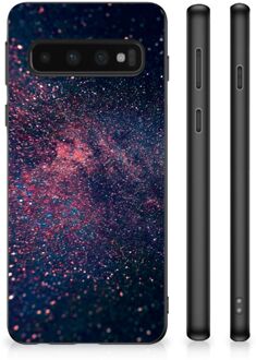 B2Ctelecom TPU Siliconen Hoesje met Foto Samsung Galaxy S10 Telefoonhoesje met Zwarte rand Stars