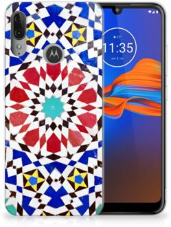 B2Ctelecom TPU Siliconen Hoesje Motorola Moto E6 Plus Mozaïek