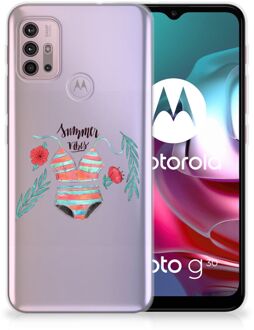 B2Ctelecom TPU Siliconen Hoesje Motorola Moto G30 | G10 Telefoon Hoesje Boho Summer