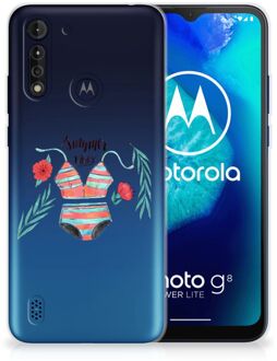 B2Ctelecom TPU Siliconen Hoesje Motorola Moto G8 Power Lite Telefoon Hoesje Boho Summer