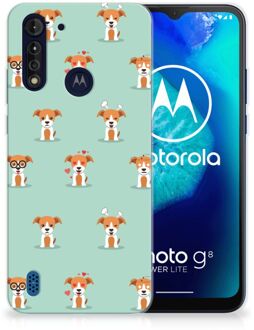 B2Ctelecom TPU Siliconen Hoesje Motorola Moto G8 Power Lite Telefoon Hoesje Pups