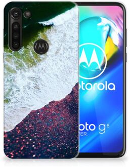 B2Ctelecom TPU Siliconen Hoesje Motorola Moto G8 Power Telefoon Hoesje Sea in Space